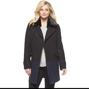 BNWOT Mossimo Target Two Tone Navy/Black Coat